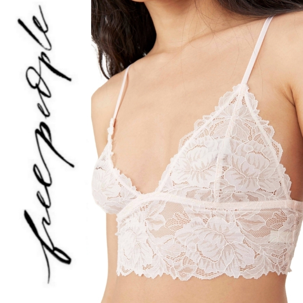Free People Women's Everyday Lace Longline Bralette Large